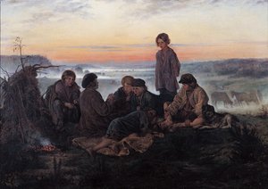 La radura di Bezhin, 1869 da Vladimir Egorovic Makovsky