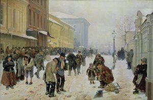 La casa dei poveri, 1889 da Vladimir Egorovic Makovsky