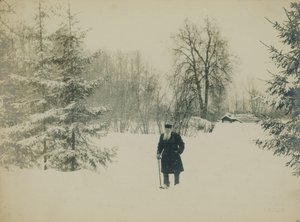 Il conte Lev Nikolayevich Tolstoy che cammina da Vladimir Grigorievich Chertkov