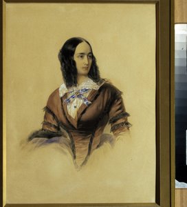 Ritratto di Natalia Goncharova, moglie di A. Pushkin