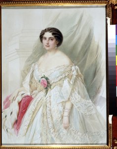 Ritratto di dama con mantello di pelliccia