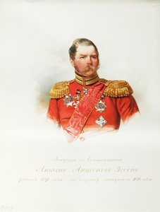 Ritratto del generale Anton Antonovich von Essen da Vladimir Ivanovich Hau