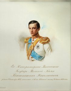 Ritratto del Granduca Konstantin Nikolaevich di Russia (dall