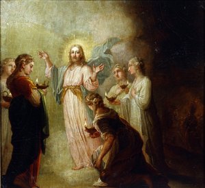 La parabola delle vergini sagge e delle vergini stolte da Vladimir Lukich Borovikovsky