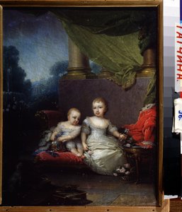 Ritratto della granduchessa Anna Pavlovna e del granduca Nicola Pavlovich, bambini da Vladimir Lukich Borovikovsky