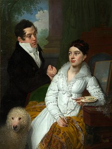 Ritratto della principessa Alexandra Gregorievna e del principe Aleksey Alexandrovich Lobanov Rostovsky da Vladimir Lukich Borovikovsky