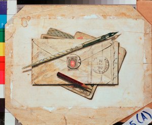 Una lettera e delle carte da gioco