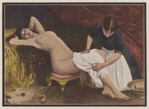 Donna che si alza dal letto da Vlaho Bukovac