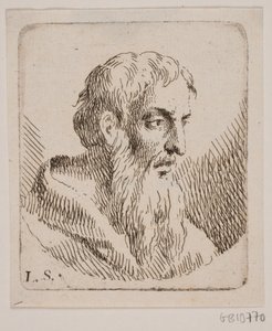 Vecchio con lunga barba da W.A. Müller