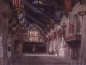 Interno della Guildhall da W.D. Radcliffe Beresford