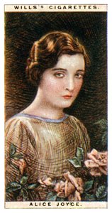 Alice Joyce 1890-1955, attrice americana da WD and HO Wills