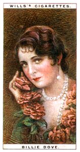 Billie Dove 1903-1997, attrice americana, 1928 da WD and HO Wills