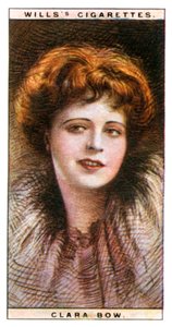 Clara Bow 1905-1965, attrice e sex symbol americana, 1928 da WD and HO Wills