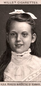 S.A.R. Principessa Margrethe di Danimarca, 1908 da WD and HO Wills