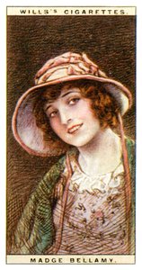 Madge Bellamy 1899-1990, star del cinema americano, 1928 da WD and HO Wills