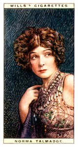 Norma Talmadge, attrice americana, 1928 da WD and HO Wills