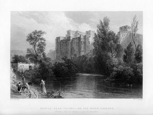 Un castello vicino a Tripoli, sul fiume Kadesha, Libia, 1841 da WF Starling