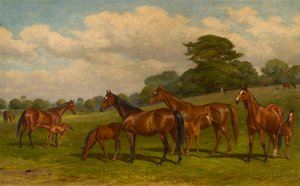 Cavalle e puledri, c.1892