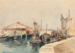 Barche da pesca di Chioggia da W.J. Schladermandt