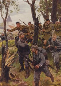 Gli Highlanders di Seaforth sconfiggono il nemico da W.R.S. (after) Stott