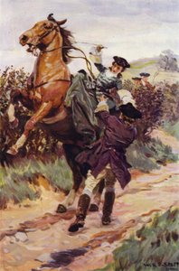 "La bestia indisciplinata gettò il suo bel carico dalla schiena, e Jones la prese tra le braccia" da W.R.S. (after) Stott