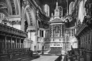 Il coro e il reredos, Cattedrale di San Paolo, 1908-1909