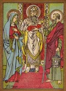 La purificazione di Santa Maria Vergine (litografia a colori)