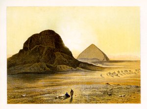 Piramidi di mattoni di Dashur, Egitto da W. Dickens