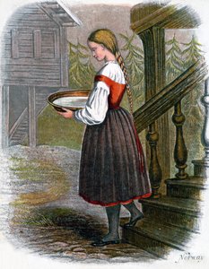 Ragazza di fattoria norvegese, 1809 da W. Dickes