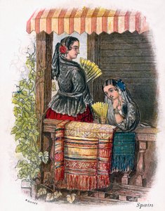 Ragazza spagnola, 1809 da W. Dickes