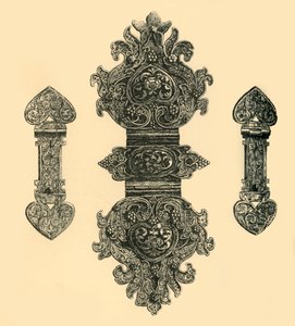 Fermagli per libri in argento, 1881