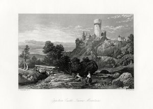 Castello di Eppstein, montagne del Taunus, Germania, XIX secolo da W. Forrest