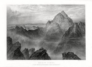 Monte Sinai: Jebel Musa visto da Jebel Katharina, 1887