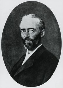 Ritratto di Emil Theodor Kocher (1841-1917), medico svizzero, Premio Nobel per la Medicina nel 1909, incisione da John Ward Dunsmore
