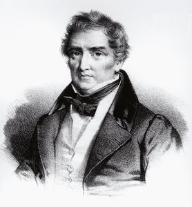 Ritratto di Francois Joseph Victor Broussais (1772-1838) medico francese, incisione da John Ward Dunsmore
