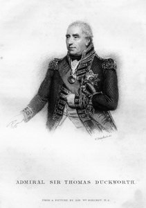 Sir John Thomas Duckworth, ufficiale navale britannico da W. Greatbatch