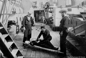 Esercitazione di ambulanza a bordo dell