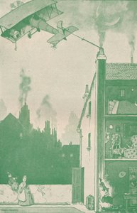 Un giovane pilota abbandonato che appropria le razioni di qualcun altro, c1918 1919 da William Heath Robinson
