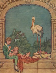 Gli porteremo due piccoli, un fratello e una sorella, c1930 da William Heath Robinson