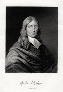 John Milton, poeta inglese, XIX secolo da W. Holl