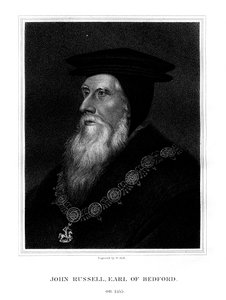 John Russell, 1° conte di Bedford, ministro reale inglese da W. Holl