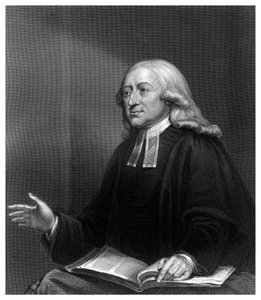 John Wesley, predicatore non conformista inglese del XVIII secolo da W. Holl
