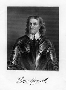 Oliver Cromwell, soldato e statista inglese, XIX secolo da W. Holl