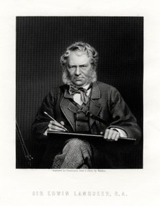 Sir Edwin Henry Landseer 1802-1873, pittore britannico, XIX secolo da W. Holl
