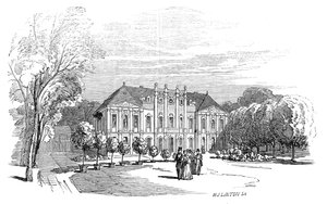 Palazzo di Tenneburg - dal disegno di Sua Altezza Reale il Principe Alberto da W. J. Linton