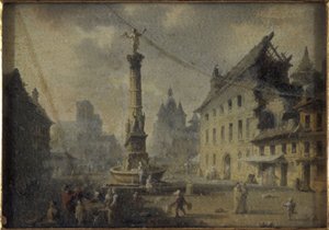 Place du Châtelet, nel 1809 da W. Lebelle
