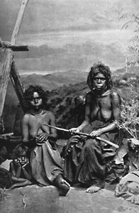 Una donna australiana e i suoi figli, 1902 da W. Lindt