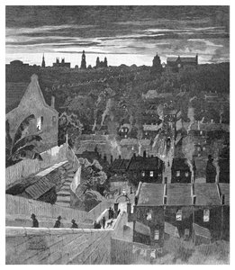 Uno scorcio di Sydney da Darlinghurst, Nuovo Galles del Sud, Australia da W. Mollier