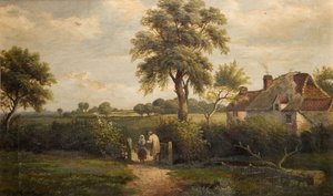 Scena di cottage, Marston Green da W P Cartwright