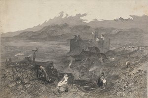 Castello di Harlech, Galles del Nord da W. R. Smith